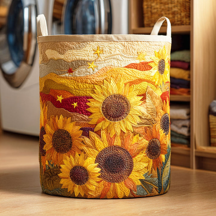 Gequilte Wasmand - Zonnebloem