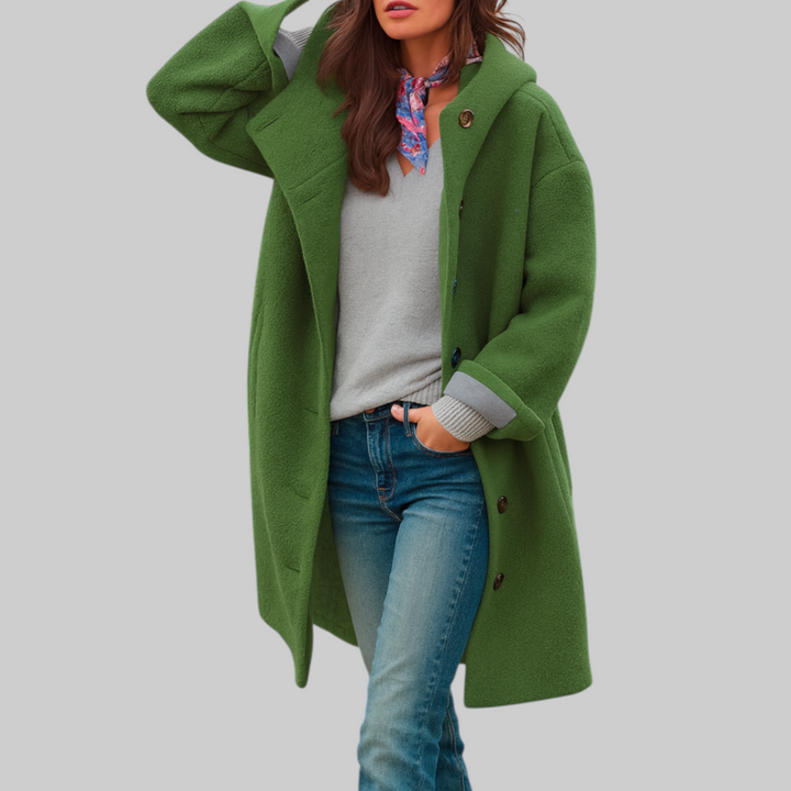Freja | comfortabele halflange mantel voor elke dag