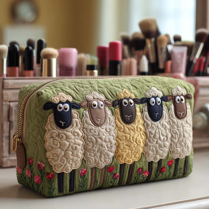 Loïs - Gewatteerde toilettas Schapen
