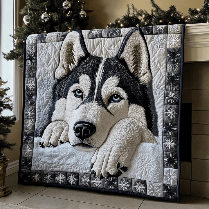 Renske - Gewatteerde deken Husky Droom