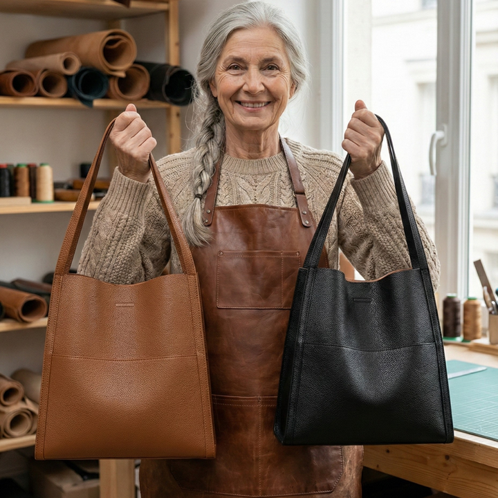 Elena™ | Elegante leren schoudertas