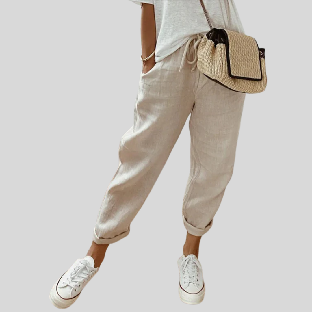 Elegante soepelvallende comfortbroek