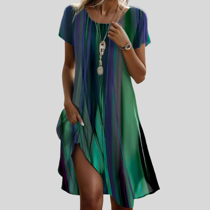Genna - Casual boho jurk met kleurverloop