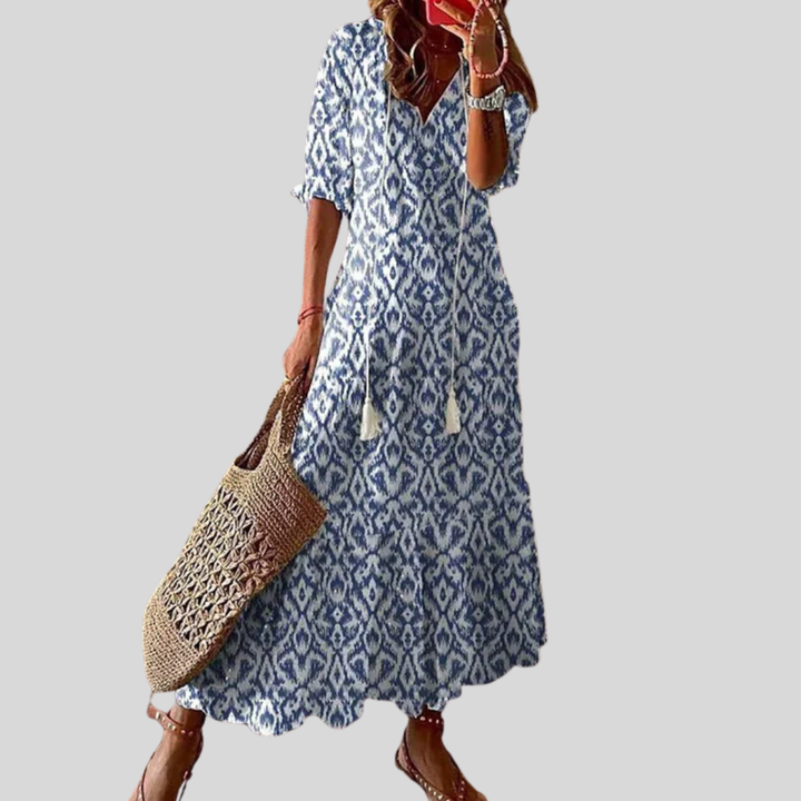 Michaela - Boho jurk met buikbedekking