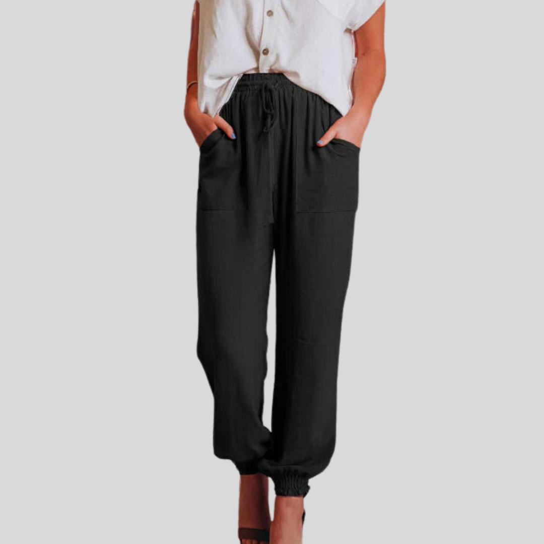 Kaeli – Elegante broek met koord