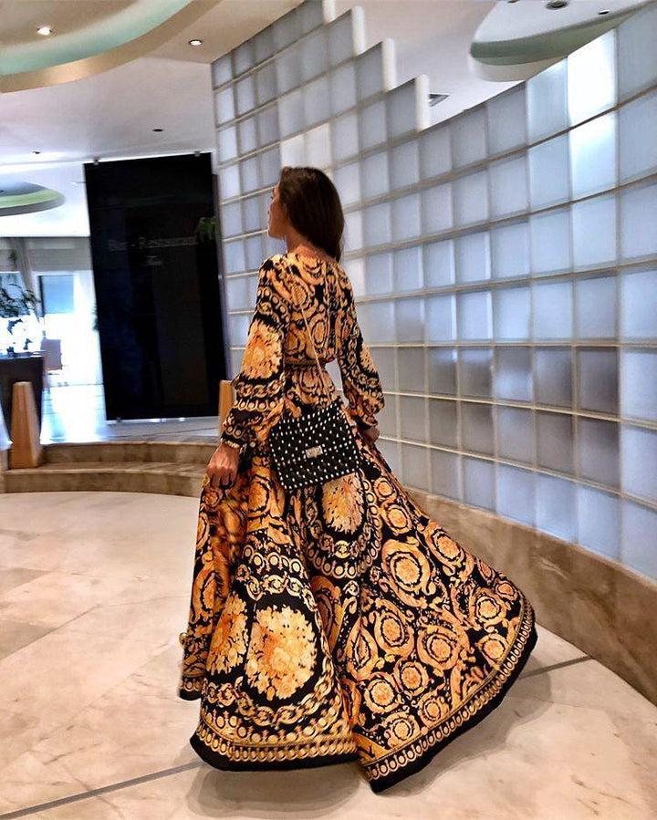 Faye - Boho jurk met print