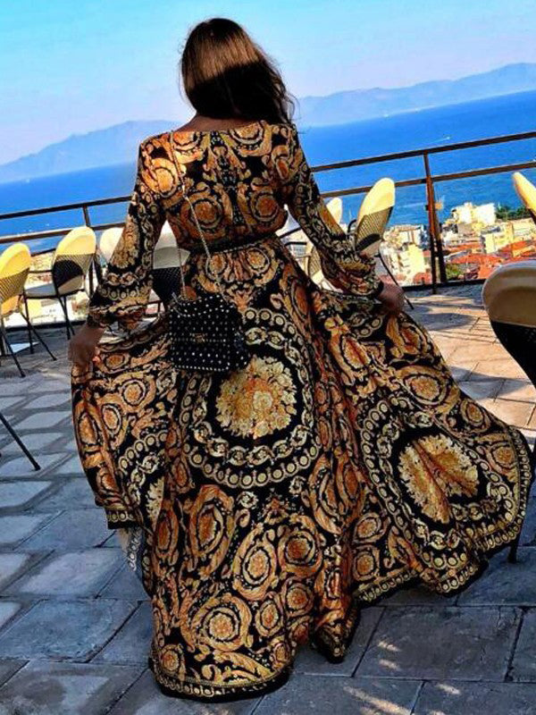 Faye - Boho jurk met print