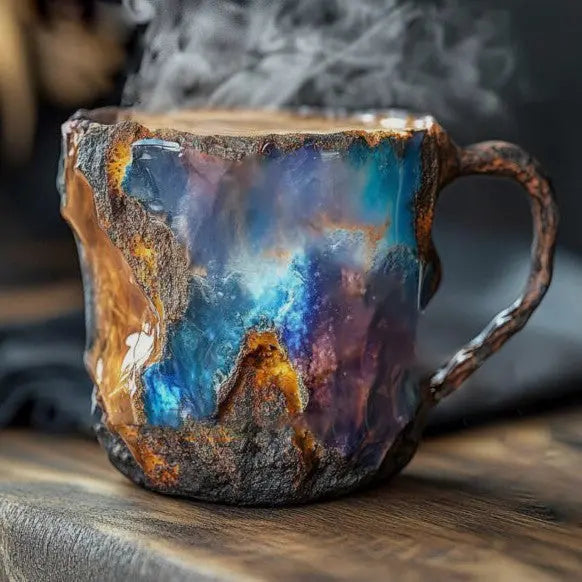 Koffiekopjes met Ingebedde Mineralen Kristallen