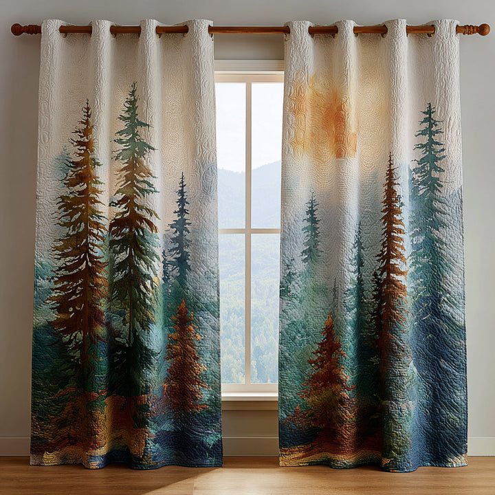Quilted Gordijnen Misty Woods NCU0DV8551