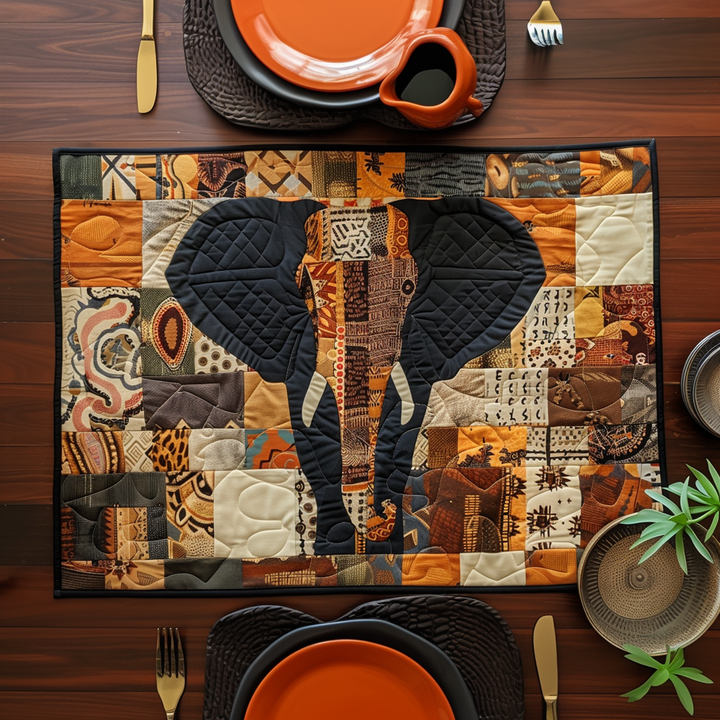 Lynn - Gewatteerde placemat Mystiek Olifant