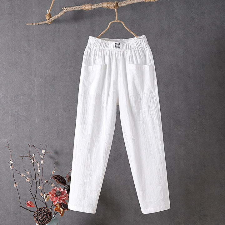 Alyra - Relaxte broek met zakken