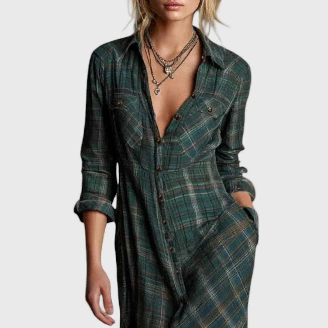 Elegante maxi-jurk | Roze