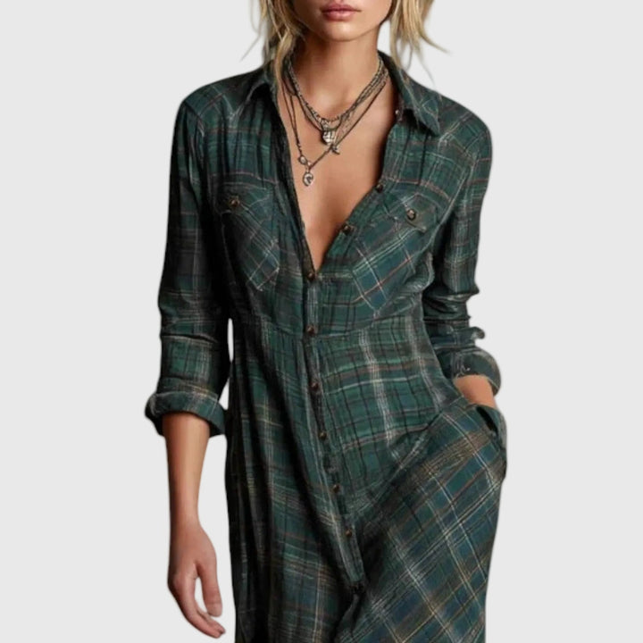 Elegante maxi-jurk | Roze