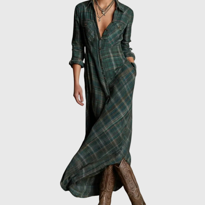 Elegante maxi-jurk | Roze