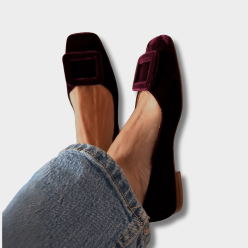 Tjitske™ | Suède loafers met designdetails