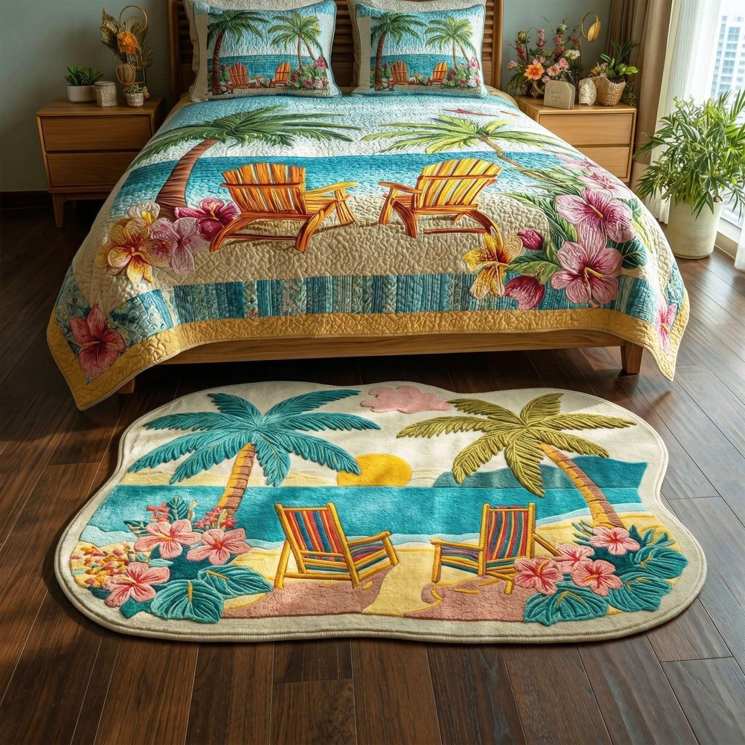 Anna - Decoratief vloerkleed Gepersonaliseerd Vorm Palm
