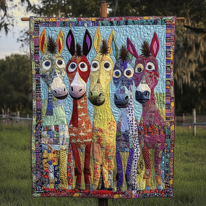 Sacha - Gewatteerde deken Van Pony Patchwork