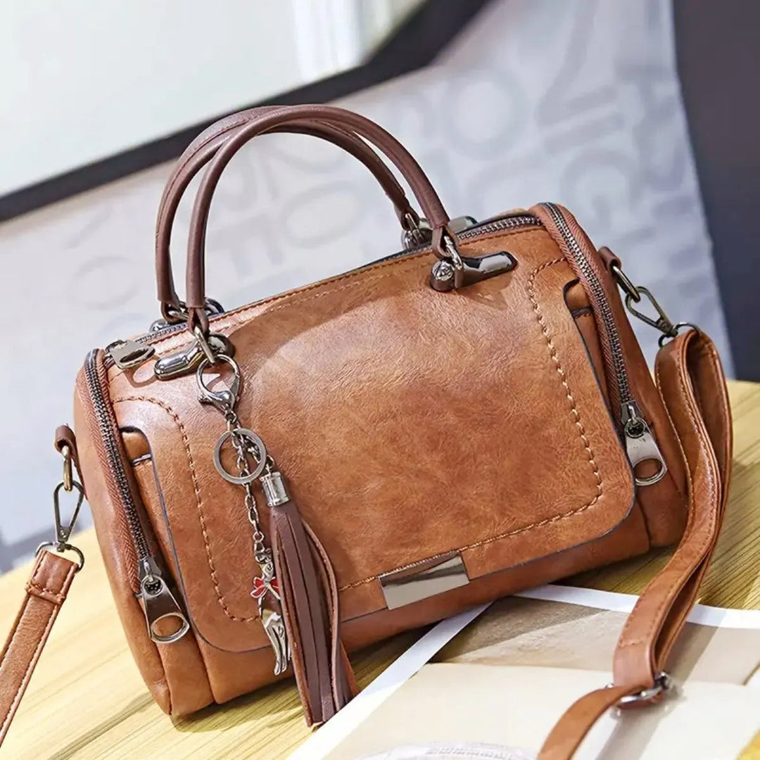 Julie™ | Leren tas met structuur