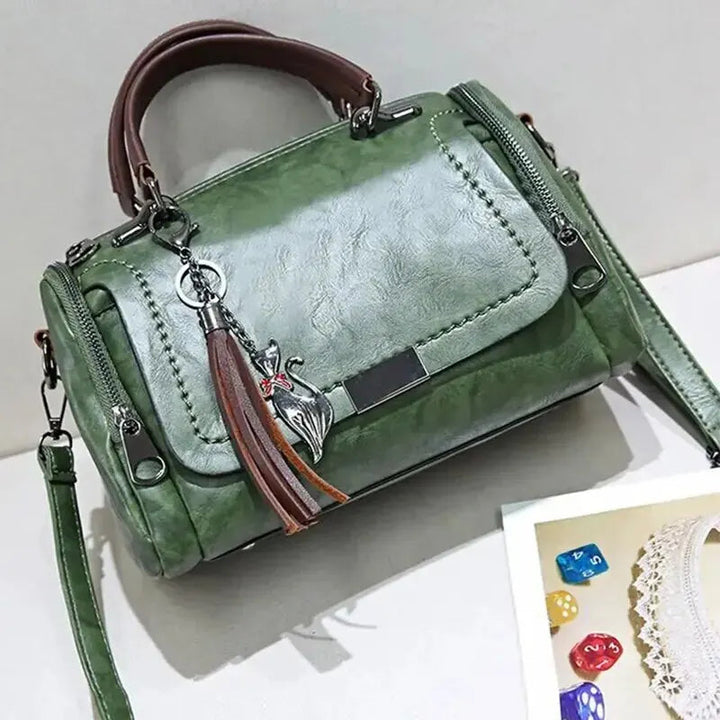 Julie™ | Leren tas met structuur