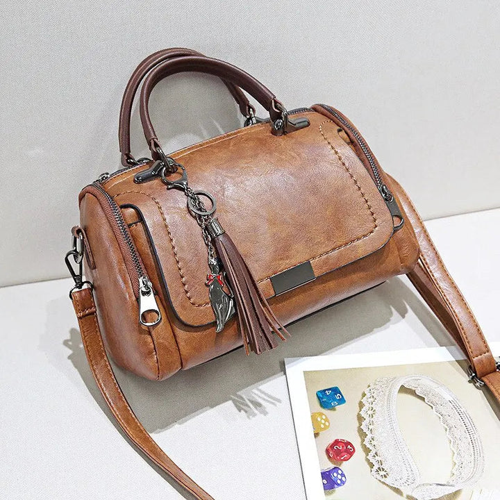 Julie™ | Leren tas met structuur