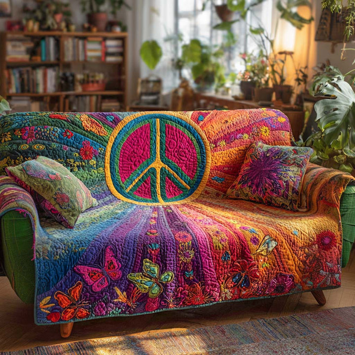 Janne - Gewatteerde bankhoes Bloemen Verfijnd