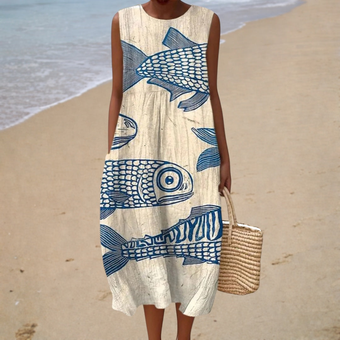 Comfortabele mouwloze zomerjurk