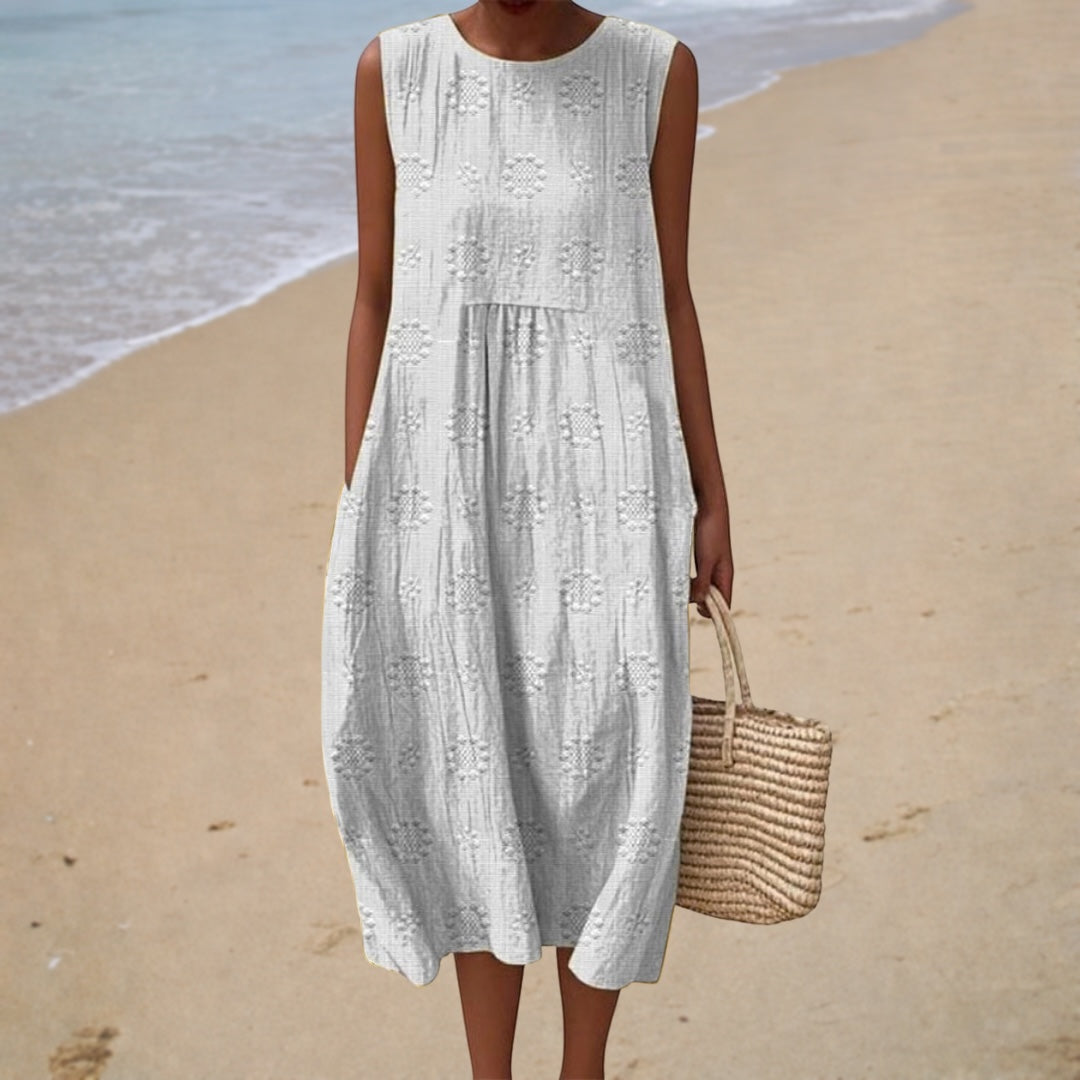 Comfortabele mouwloze zomerjurk