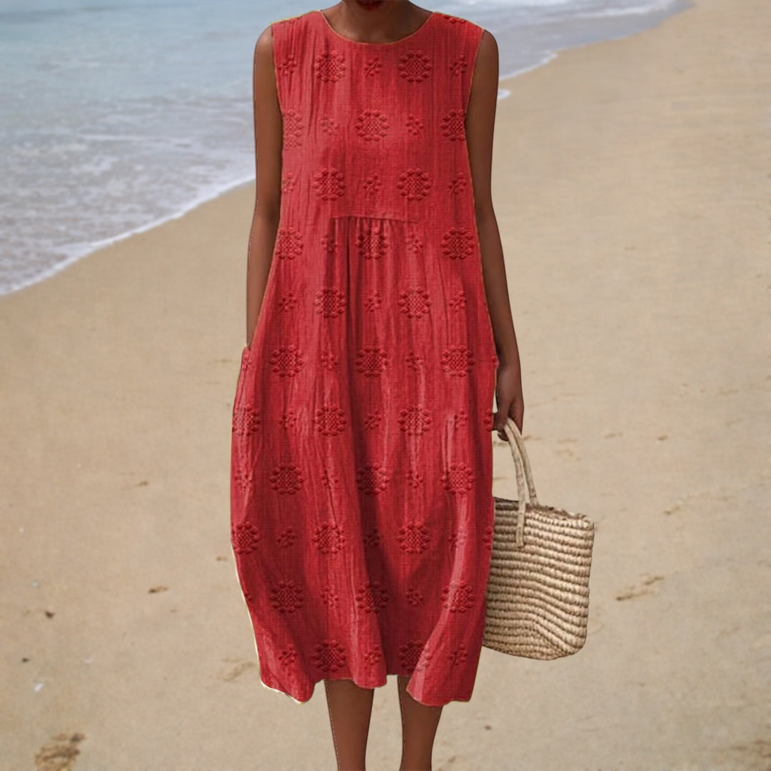 Comfortabele mouwloze zomerjurk