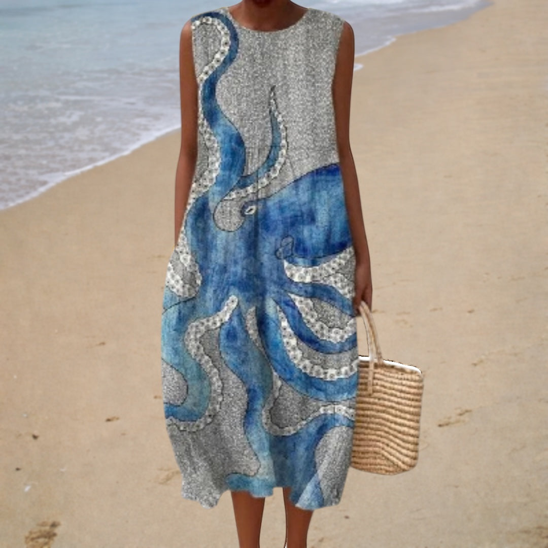 Comfortabele mouwloze zomerjurk
