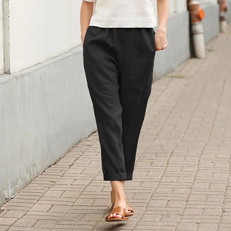 Kriza - Wijde broek met zakken