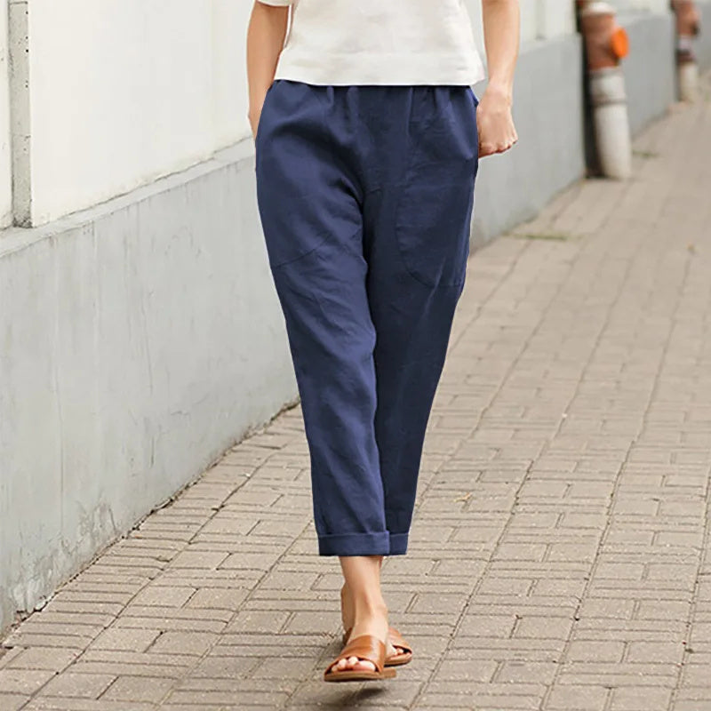 Kriza - Wijde broek met zakken