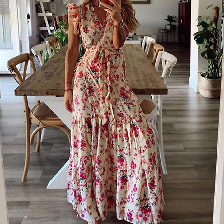 Shera - Maxi-jurk met bloemenprint