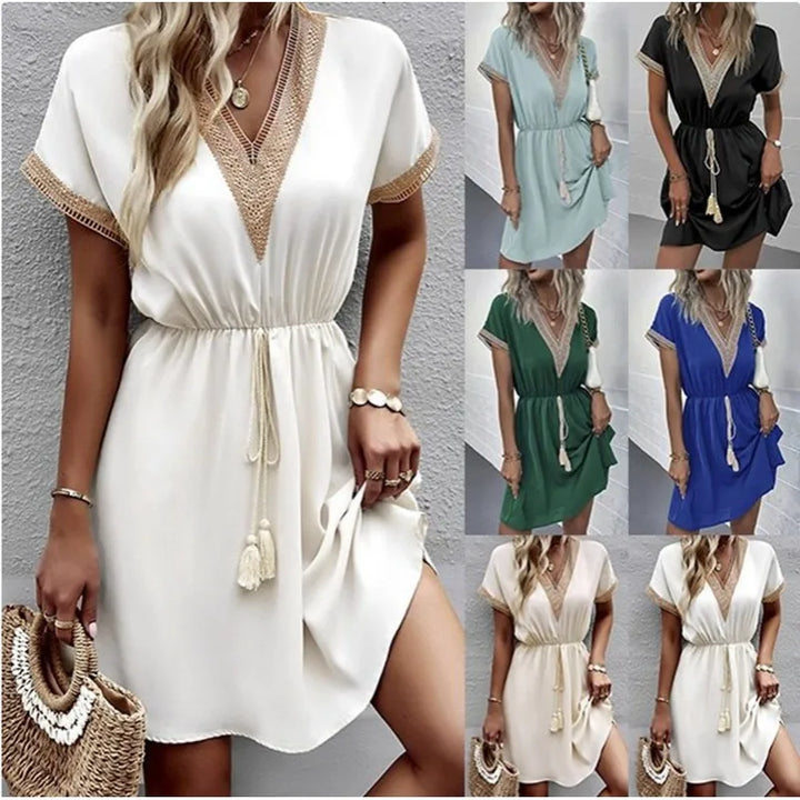 Sabrina - Elegante bohemian jurk