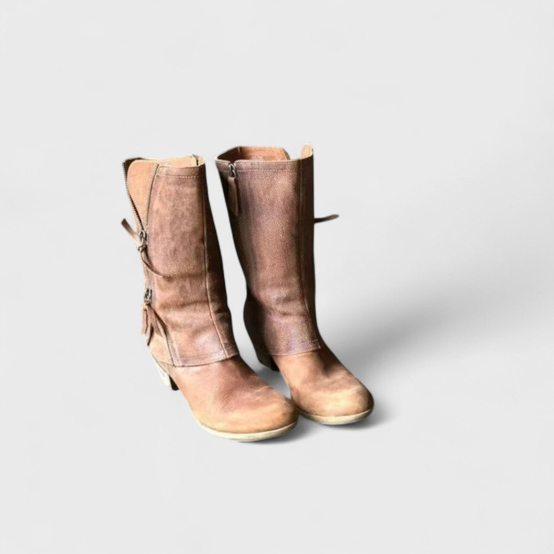 Alma - Vintage halfhoge laarzen