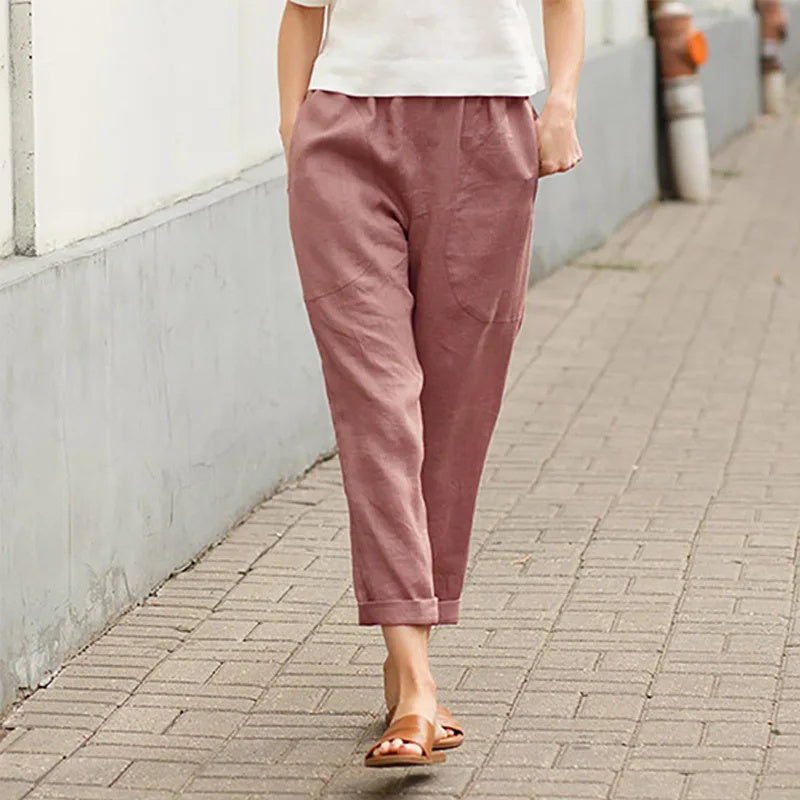 Kriza - Wijde broek met zakken
