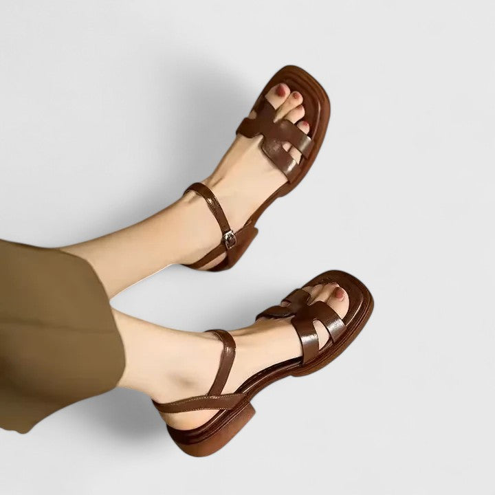 Bloem | Elegante platte sandalen