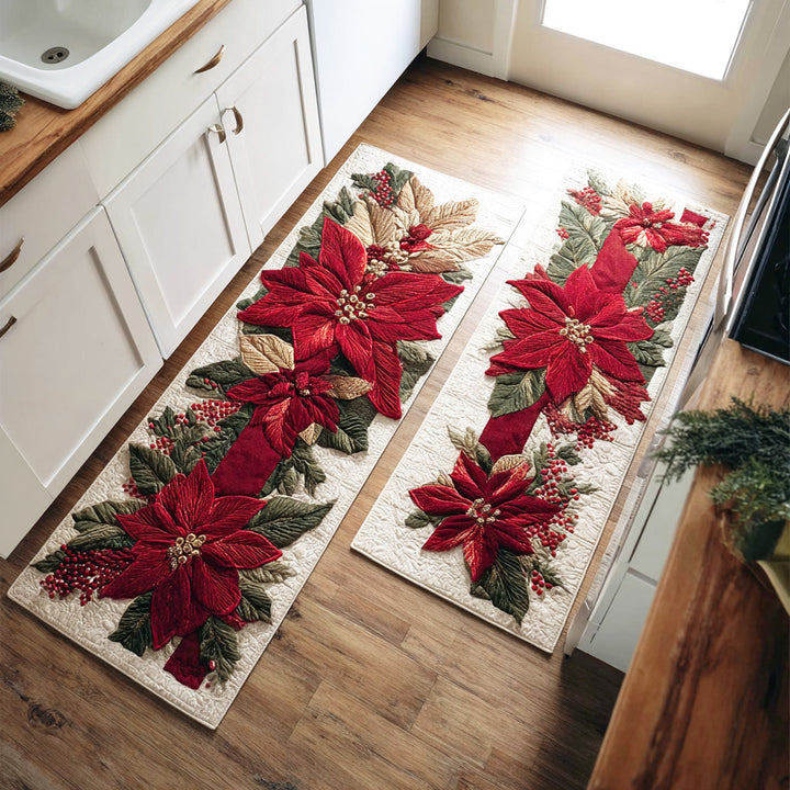 Evi - Keukenmat Kerst met Ster van Kerst Scharlaken