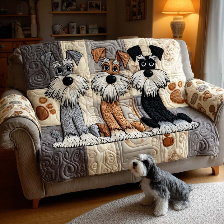 Sandra - Gewatteerde bankhoes Schnauzer