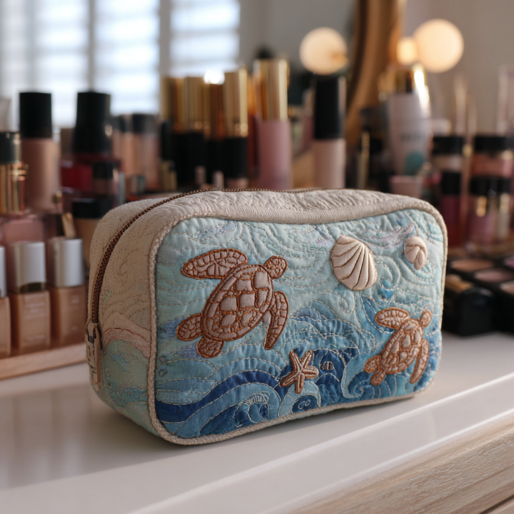 Willemijn - Gewatteerde toilettas Zeeschildpad