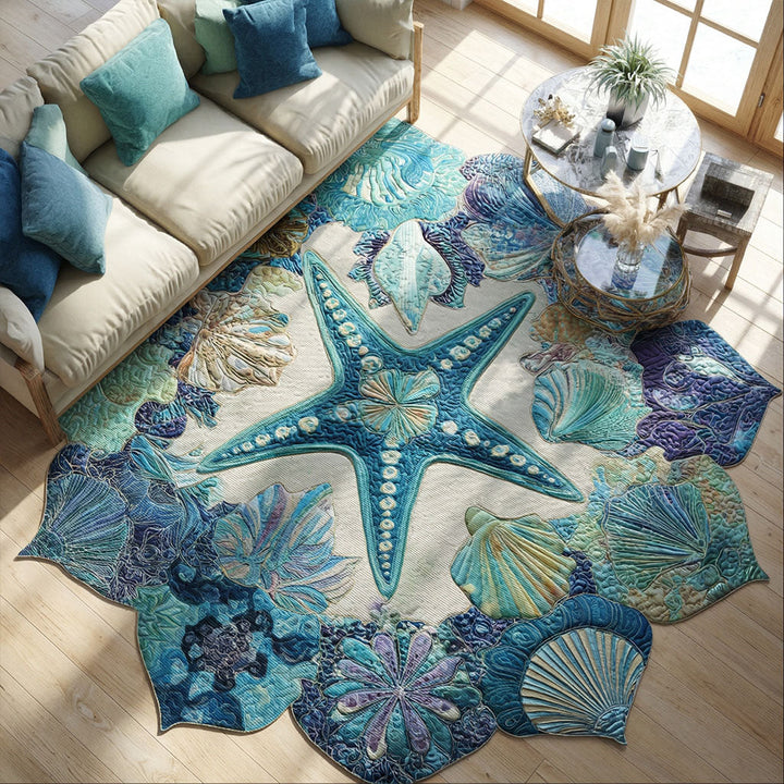 Eline - Decoratief vloerkleed Gepersonaliseerd Vorm van Schelp