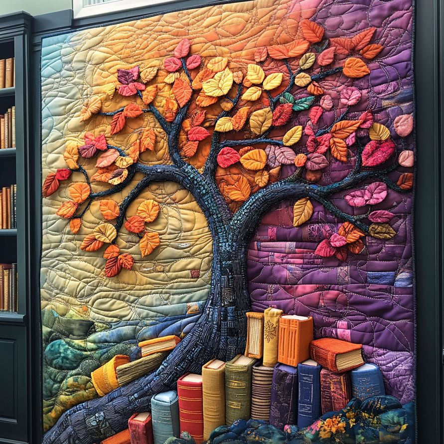 Kirsten - Gewatteerde deken Boom van Boeken