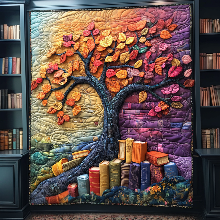 Kirsten - Gewatteerde deken Boom van Boeken