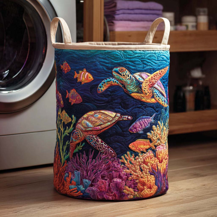 Gestoffeerde Wasmand - Baai van de Schildpadden