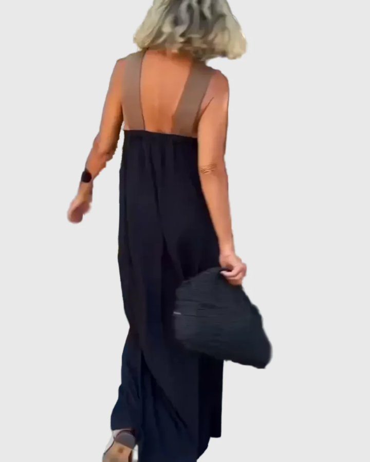 Elena | Elegante soepelvallende maxi-jurk