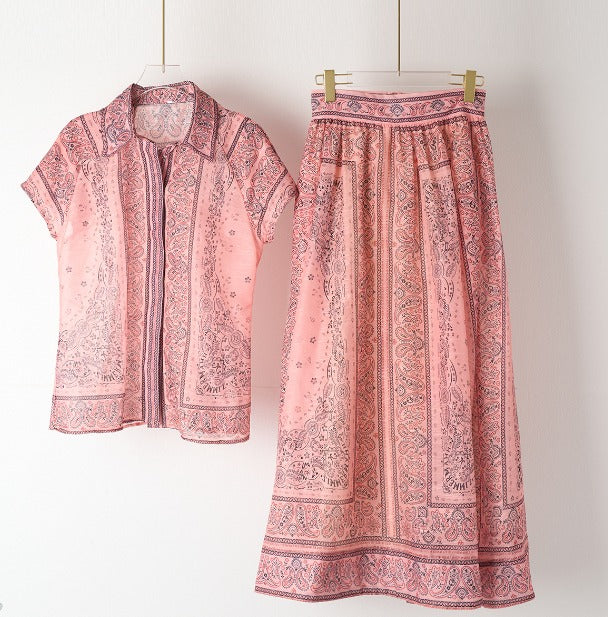 Adele - Tweedelige set met boho print