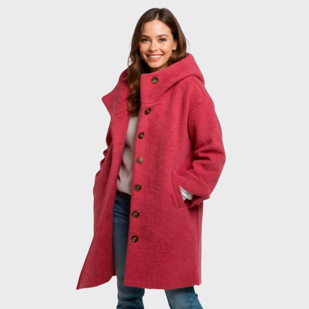 Freja | comfortabele halflange mantel voor elke dag
