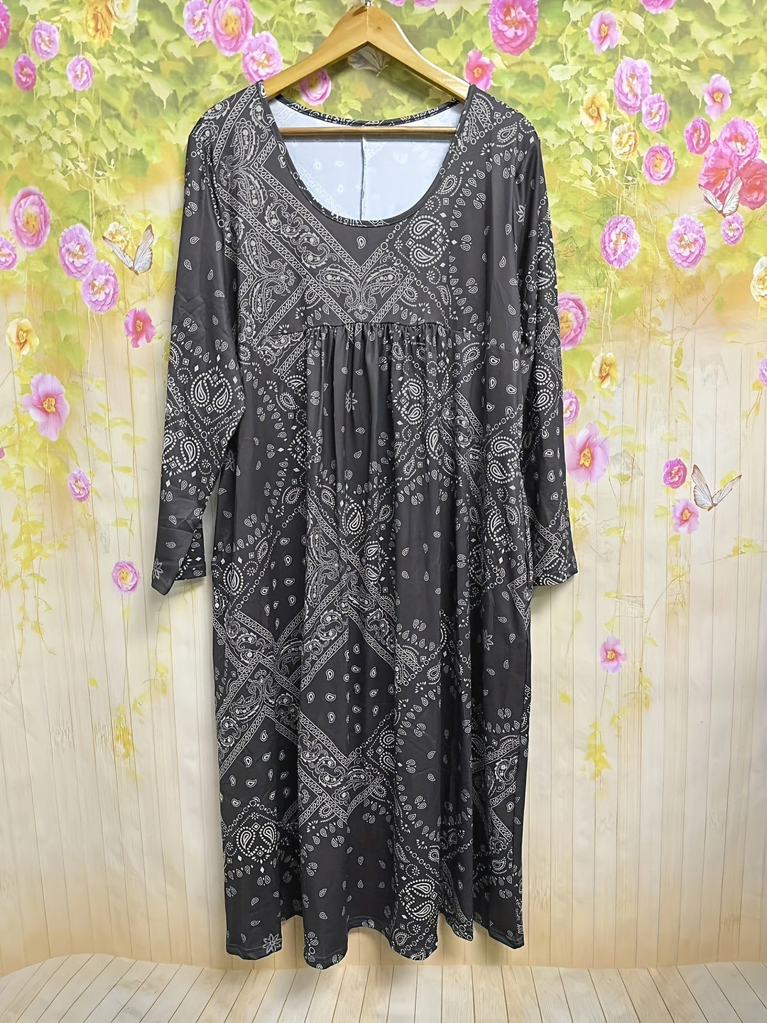 ELOWEN | CASUAL MIDI-JURK MET LANGE MOUWEN