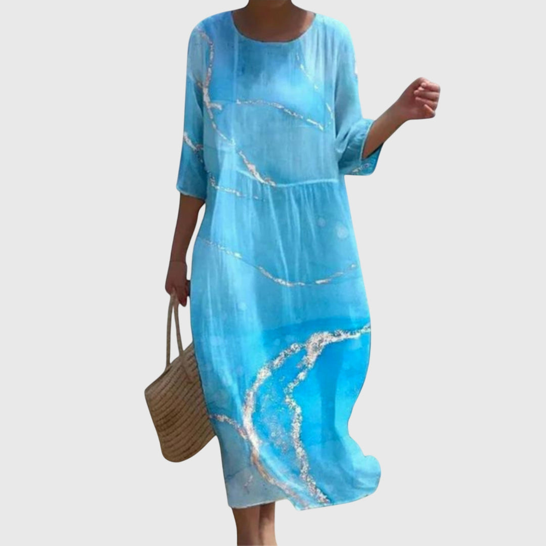 Hayley™ | Elegante maxi-jurk met bloemenprint