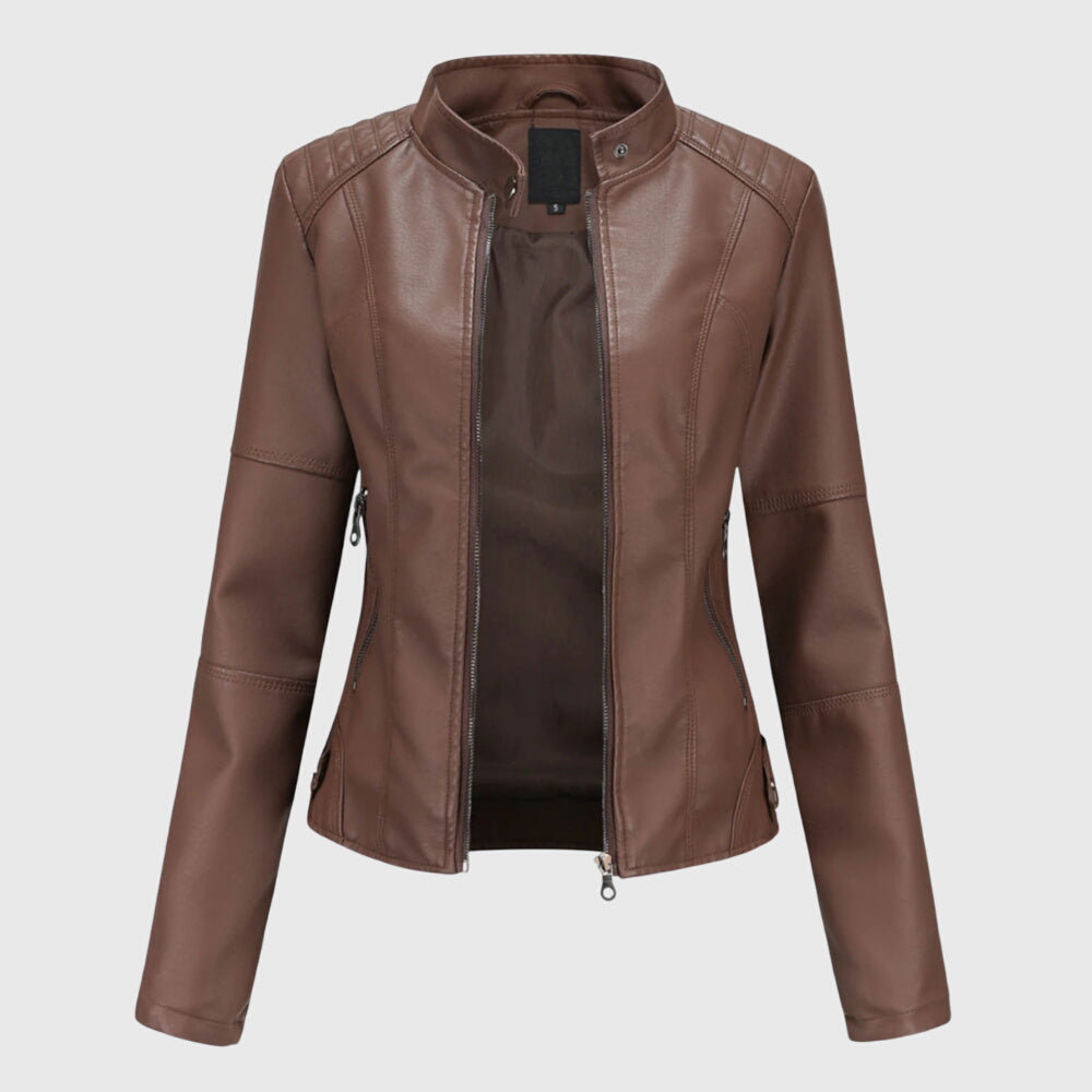 Giorgina™ - Elegante leren damesjas