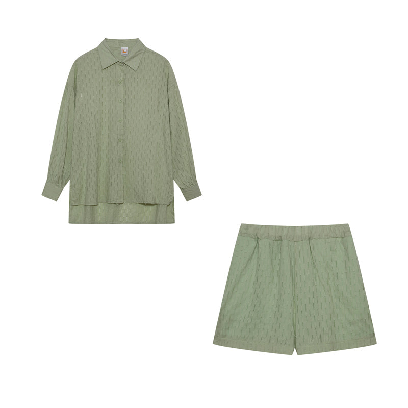 Elizabeth - Lichte set met blouse en short